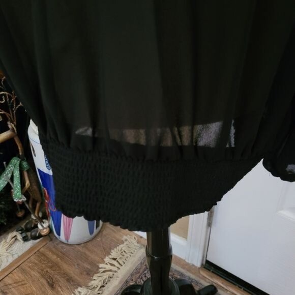 New Torrid Blouse Top Black Pearl Pearls Beaded Embellished Career Size 2 2x - Picture 6 of 9